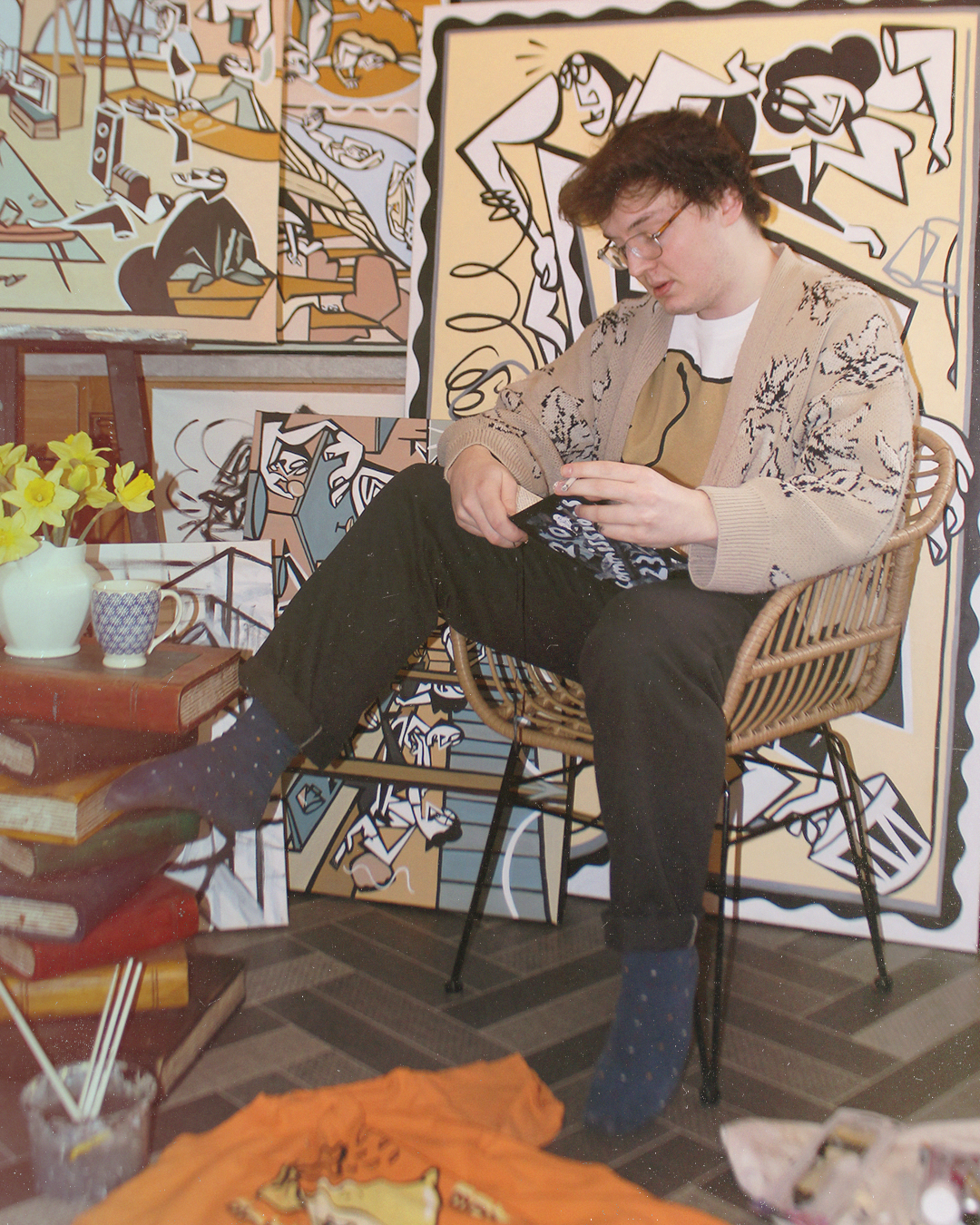 painting with Justin Bunting – bang on the door