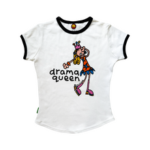 Load image into Gallery viewer, Drama Queen ringer t-shirt (vintage)
