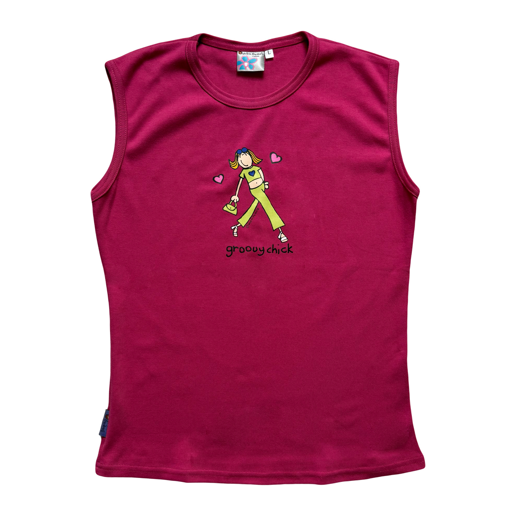 Groovy Chick sleeveless t-shirt (vintage)